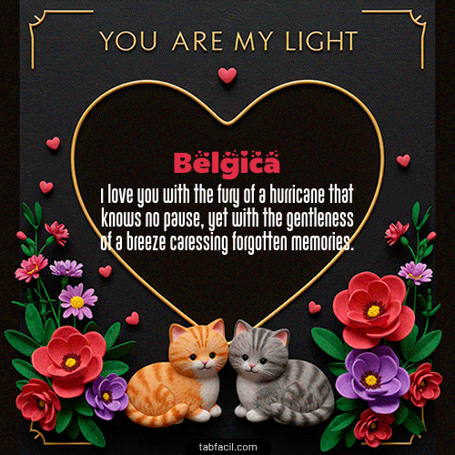 GIF de Belgica - Tú eres mi luz