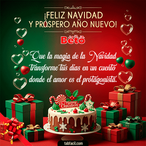 Feliz Navidad y Próspero Año Nuevo Feliz Navidad Beto