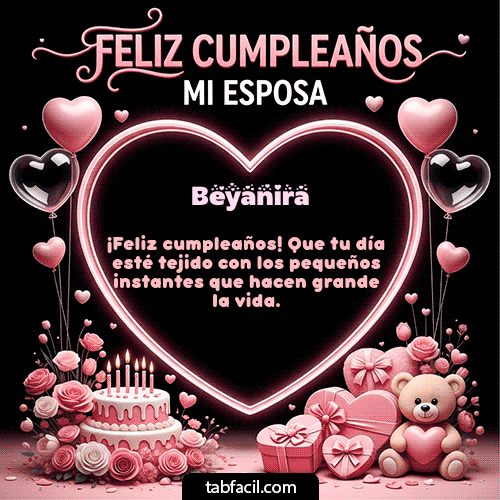 Gif Feliz Cumpleaños Mi Esposa Beyanira