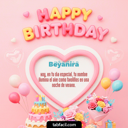 Feliz Cumpleaños Beyanira GIF