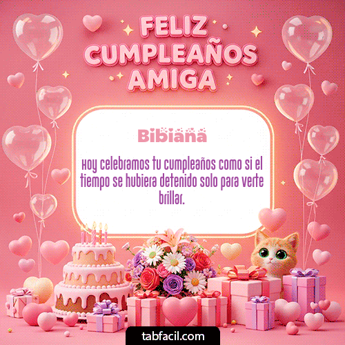 GIF de Bibiana - Feliz Cumpleaños Amiga!