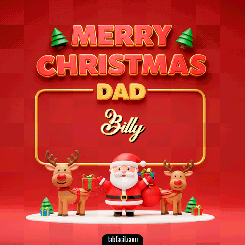 GIF Animado de Feliz Navidad para Billy - Merry Christmas DAD