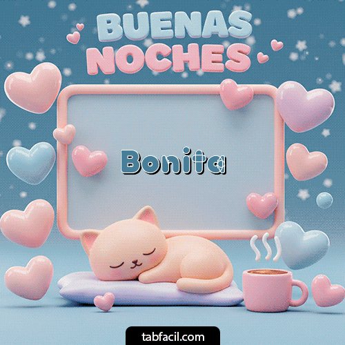 GIF Animado de Buenas Noches para Bonita - Luna estrellas de buenas noches