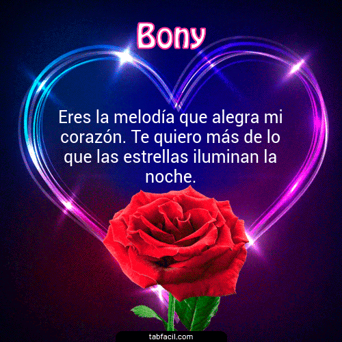 I Love You Bony