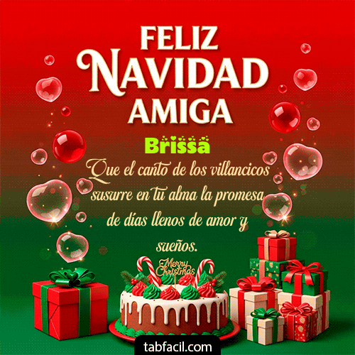 Feliz Navidad Amiga Feliz Navidad Brissa