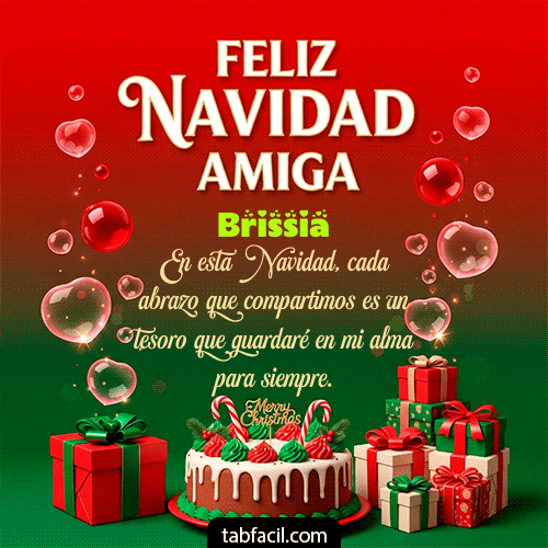 Feliz Navidad Amiga Feliz Navidad Brissia