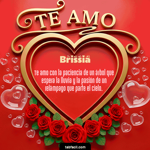 Te Amo Feliz Dia Amor Brissia