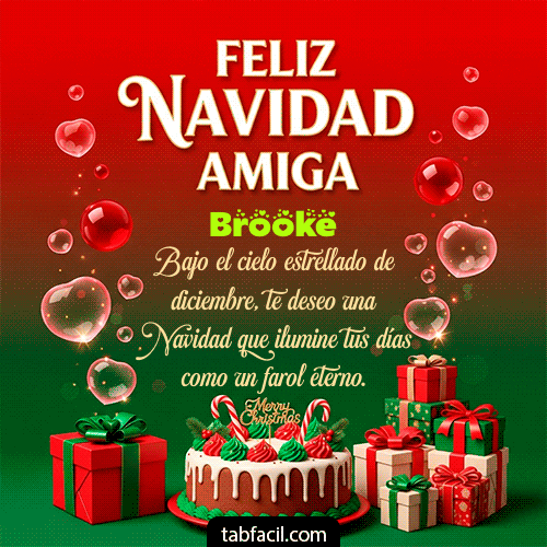 GIF Animado de Feliz Navidad para Brooke - Feliz Navidad Amiga