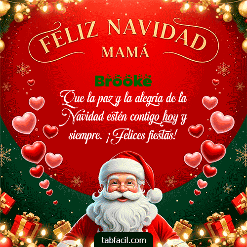 GIF Animado de Feliz Navidad para Brooke - Feliz Navidad Mamá