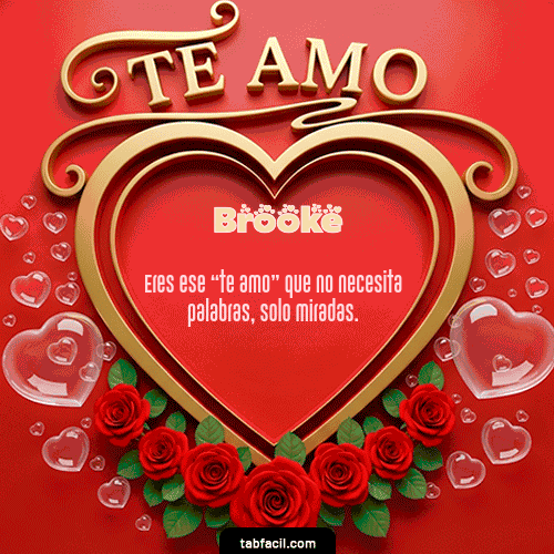 GIF de Brooke - Te Amo