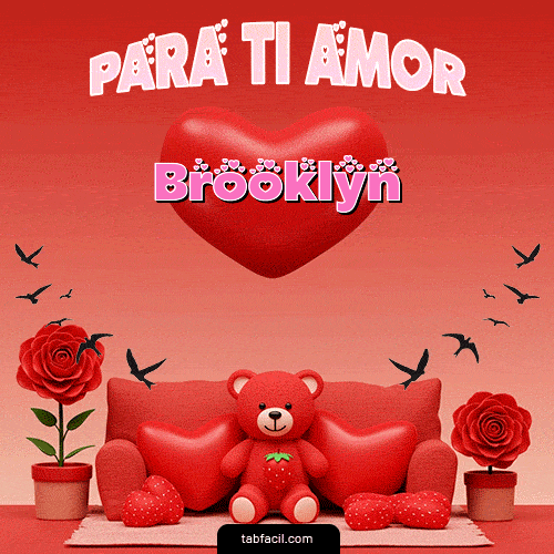 GIF Animado de Feliz Dia Amor para Brooklyn - Para tí amor