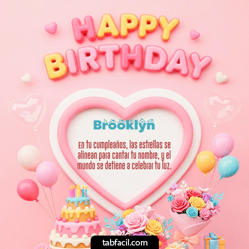 Gif Happy Birthday Amiga Brooklyn