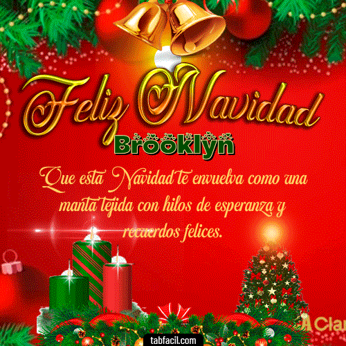GIF Animado de Feliz Navidad para Brooklyn - Feliz Navidad
