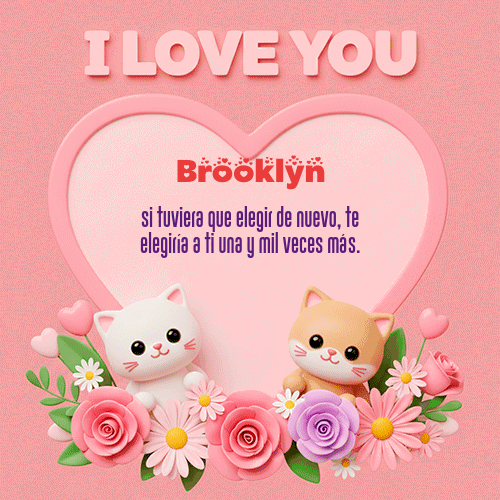 GIF Animado de Feliz Dia Amor para Brooklyn - Te Amo!!!