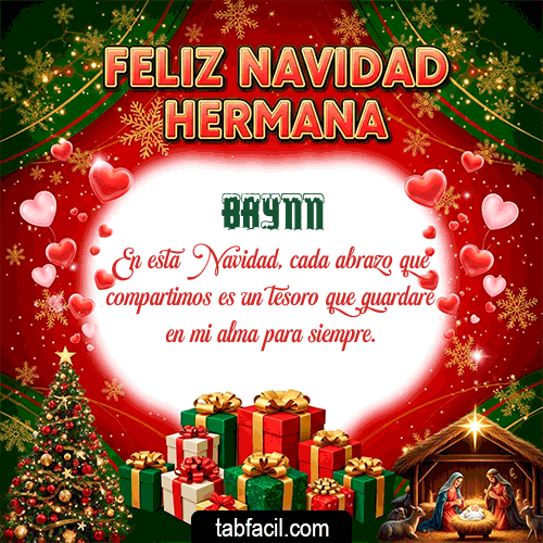 GIF Animado de Feliz Navidad para Brynn - Feliz Navidad Hermana