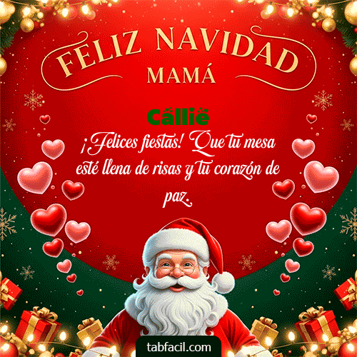GIF de Callie - Feliz Navidad Mamá