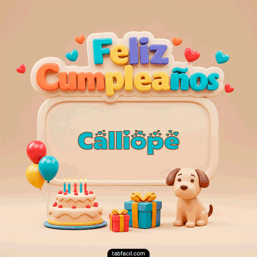 Feliz Cumpleaños Calliope