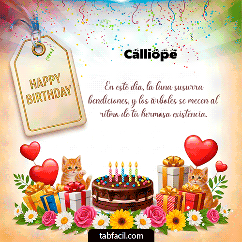 Gif Happy BirthDay Calliope