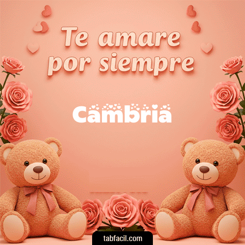 Te amaré por siempre Cambria