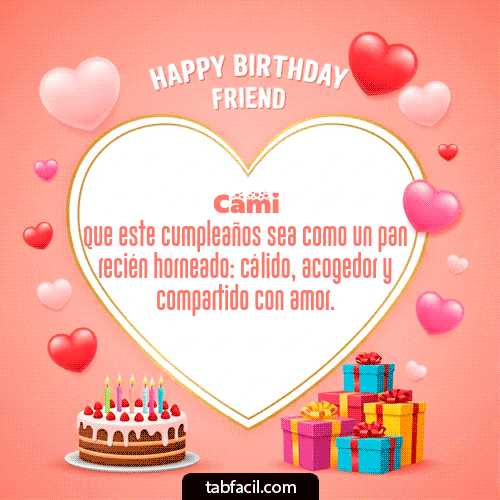 Gif Happy Birthday Friend Cami