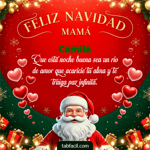 Feliz Navidad Mamá Feliz Navidad Camila