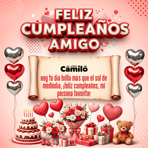 GIF de Camilo - Feliz Cumpleaños Amigo