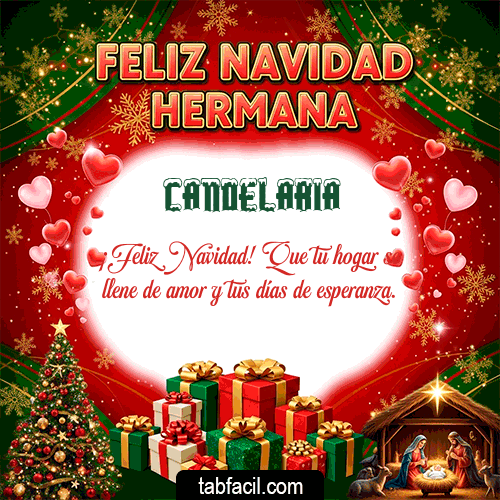 Gif Feliz Navidad Hermana Feliz Navidad Candelaria