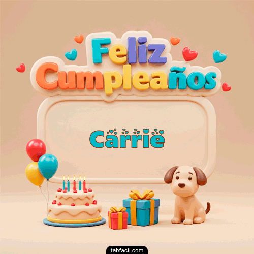 Feliz Cumpleaños Carrie