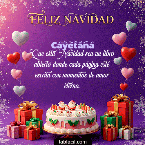 🎅 Merry Christmas Feliz Navidad Cayetana