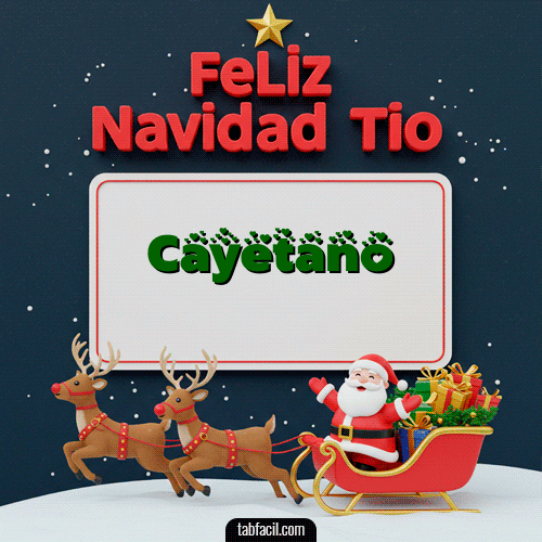 GIF de Cayetano - Feliz Navidad Tío