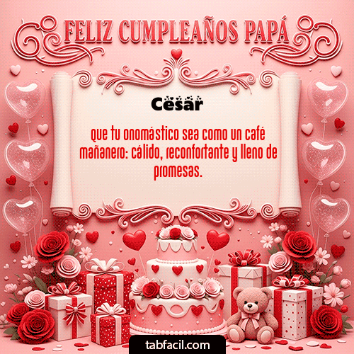 Gif Feliz Cumpleaños Papá Cesar