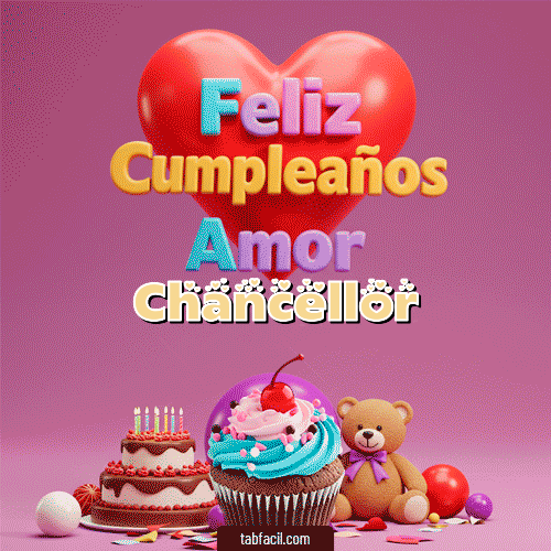 Gif 💞 Feliz Cumpleaños Amor Chancellor