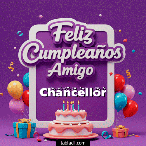 Gif 🥂 Feliz Cumpleaños Amigo Chancellor