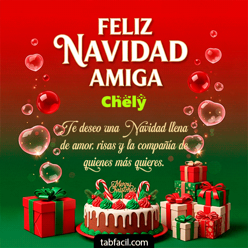 GIF de Chely - Feliz Navidad Amiga