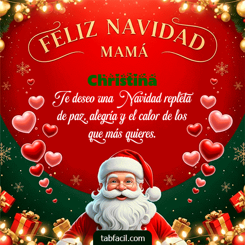 Feliz Navidad Mamá Feliz Navidad Christina