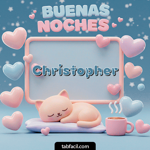 Gif Luna estrellas de buenas noches Buenas Noches Christopher