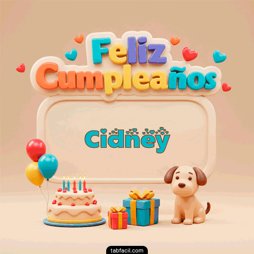 Feliz Cumpleaños Cidney