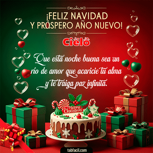 Feliz Navidad y Próspero Año Nuevo Feliz Navidad Cielo