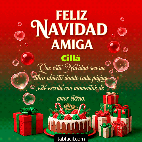 Feliz Navidad Amiga Feliz Navidad Cilla