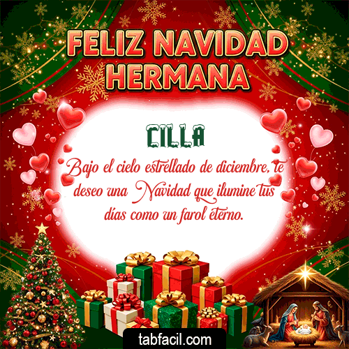 Feliz Navidad Hermana Feliz Navidad Cilla