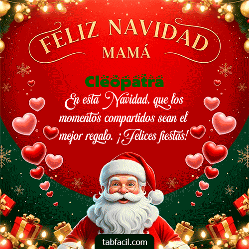 GIF de Cleopatra - Feliz Navidad Mamá
