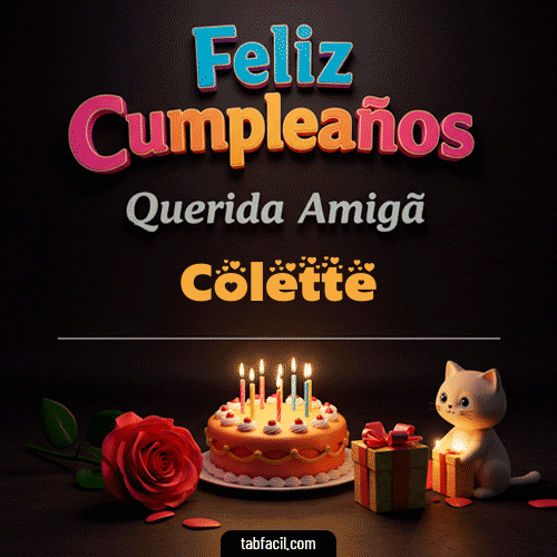 Feliz Cumpleaños Querida Amiga Colette