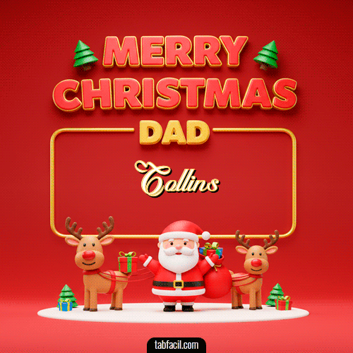 Merry Christmas DAD Feliz Navidad Collins