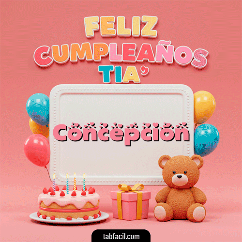 Feliz Cumpleaños Concepción GIF