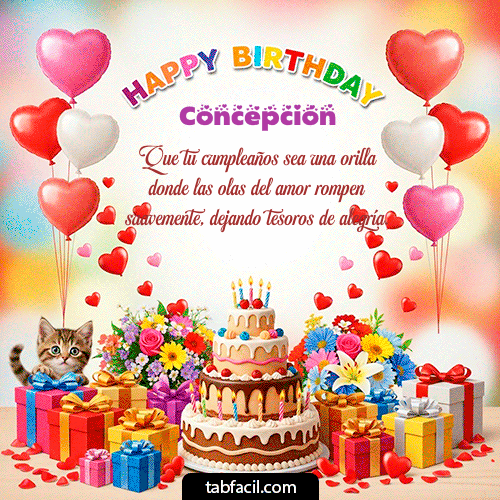 Feliz Cumpleaños Concepción GIF