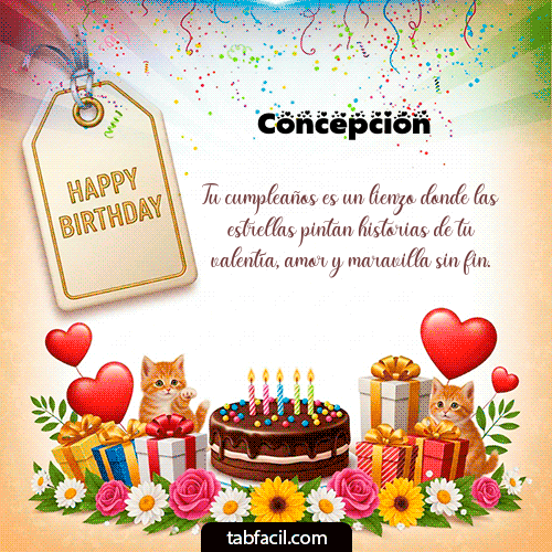 Feliz Cumpleaños Concepción GIF