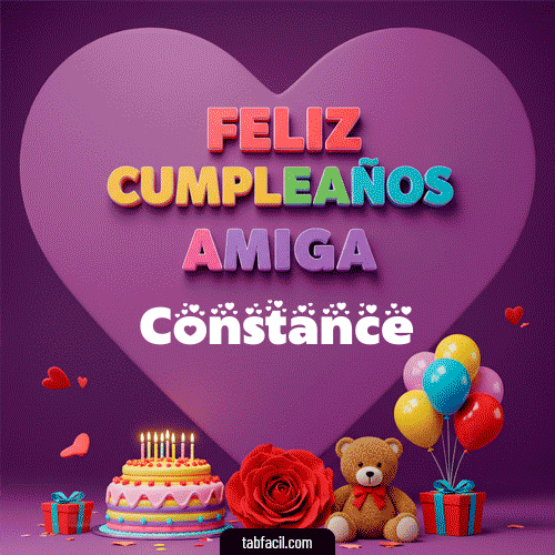 Feliz Cumpleaños Amiga Constance