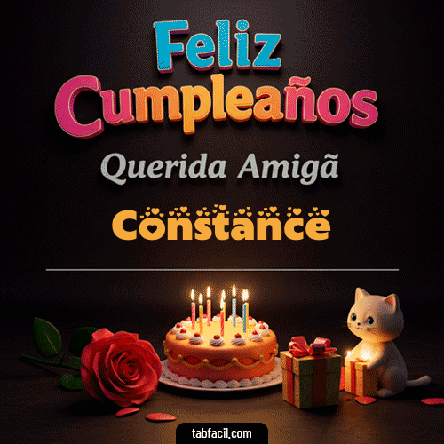 Feliz Cumpleaños Querida Amiga Constance