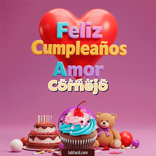 Gif 💞 Feliz Cumpleaños Amor Cornejo