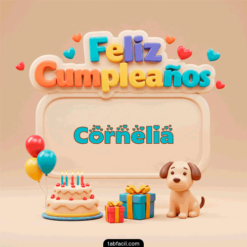 Feliz Cumpleaños Cornelia